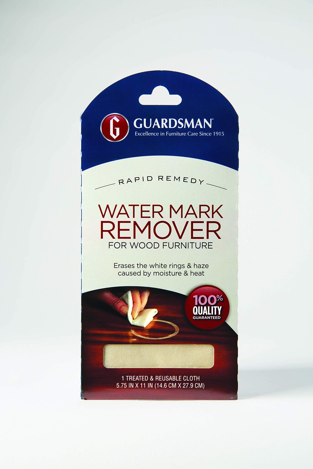 Guardsman Reusable Water Mark Remover Cloth | Wood Cleaner for White Rings &