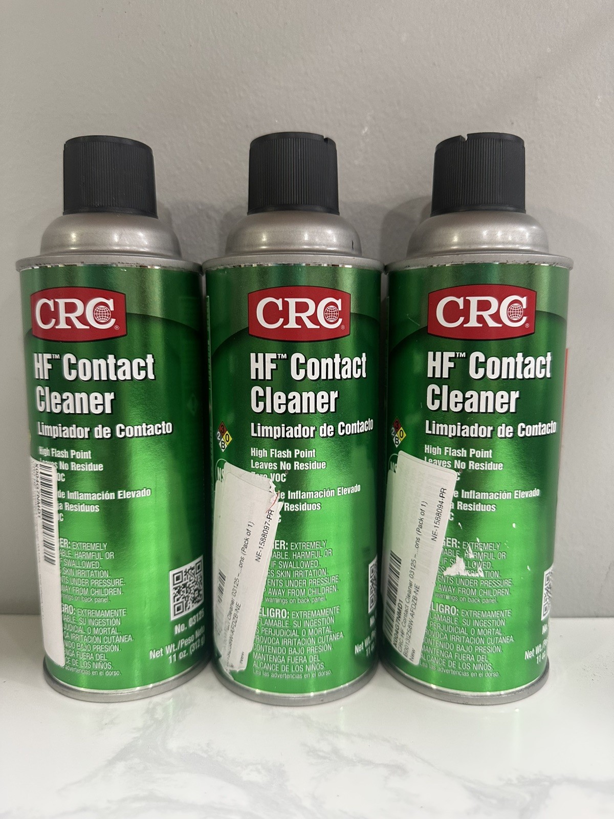 3 pack CRC HF Contact Cleaner 03125 Electronic Electrical FREE SHIPPING