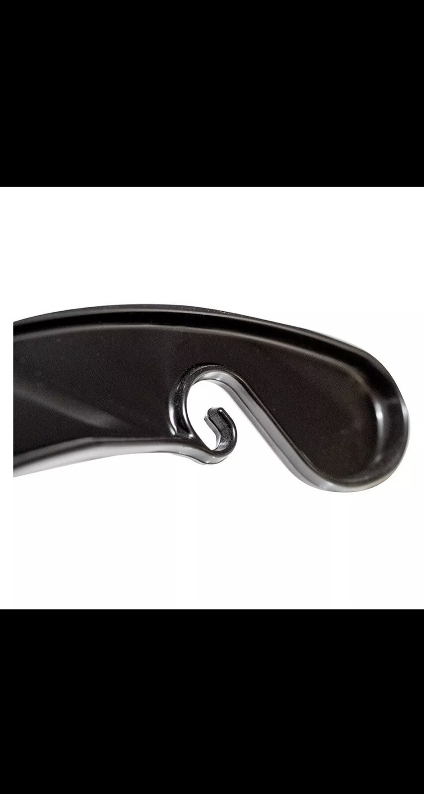 Plastic Dress Hangers 100 Black 17″ Retail Clothing Swivel Hooks Shirt Top