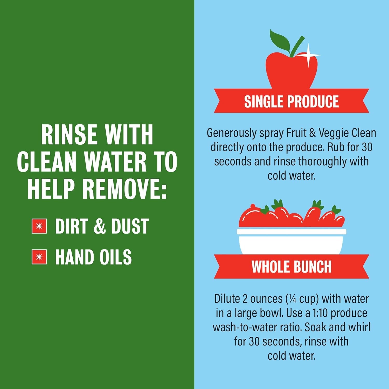 Fruit & Veggie Clean – Plant-Based Produce Cleaner – Natural Fruit and Vegeta…