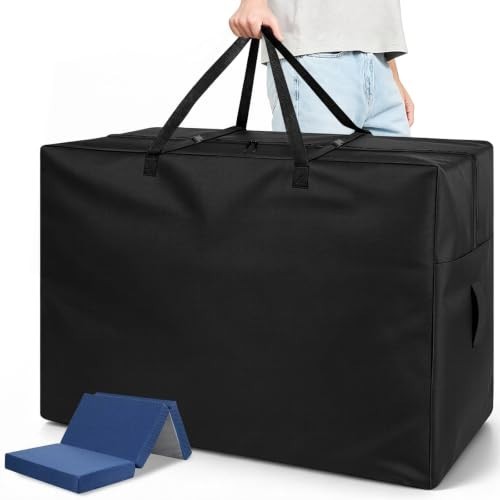 Folding Mattress Storage Bag Waterproof Oxford Cloth 58x26x18 Inch for 6 Inch