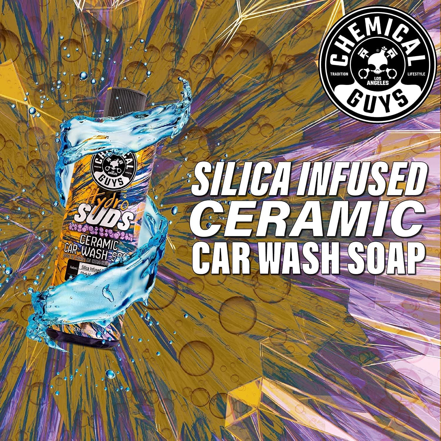 Hydrosuds Ceramic Sio₂ Shine High Foaming Car Wash Soap – Works with Foam Cannon