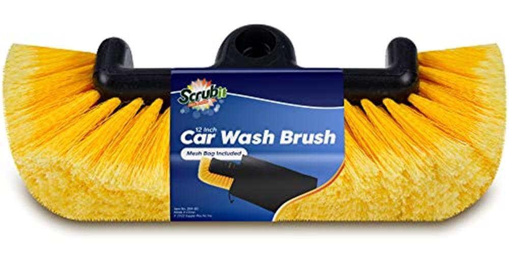 SCRUBIT 12″ Car Wash Brush with Soft Bristles for Car Truck Assorted Colors