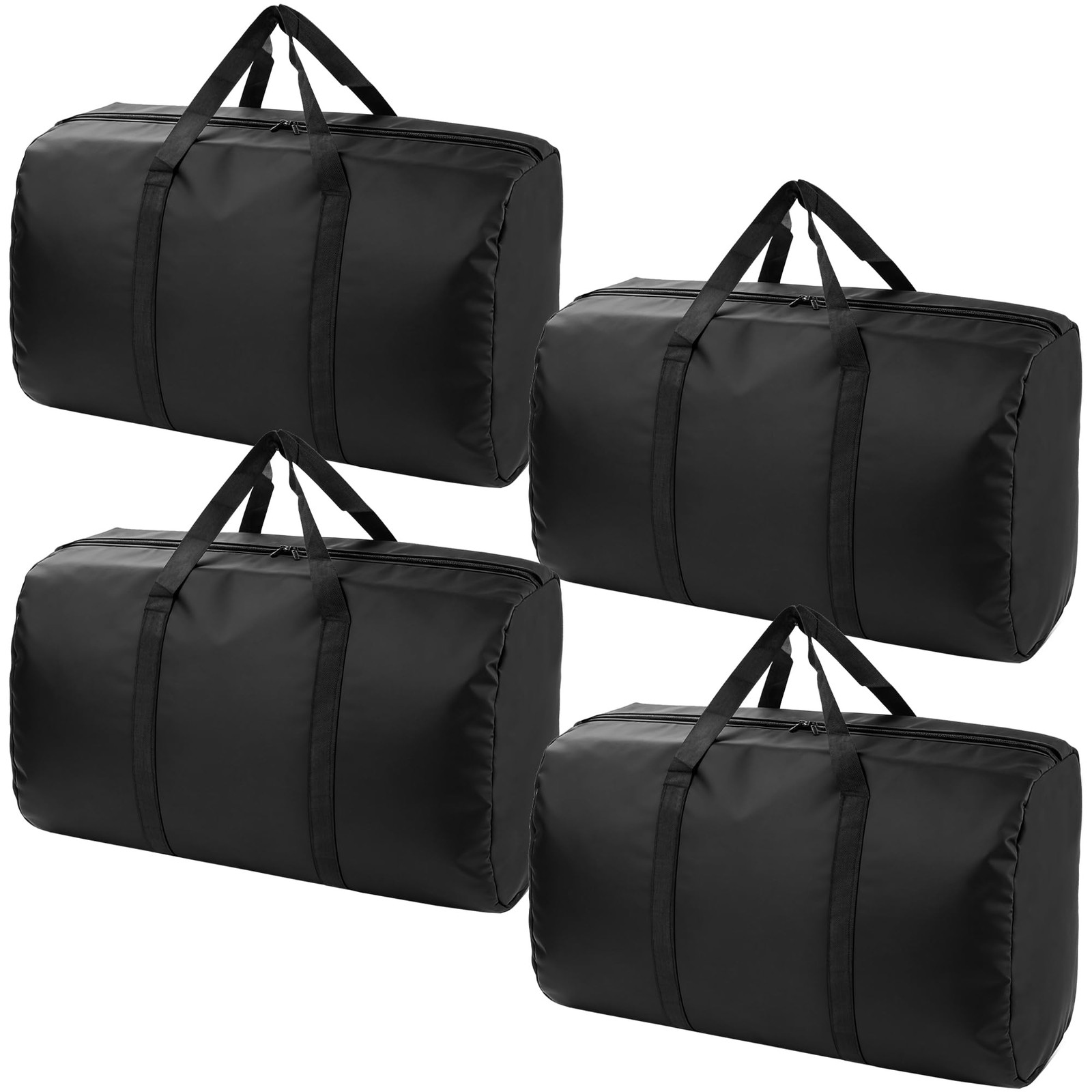 4 PCS 96L Extra Large Moving Bags Heavy Duty Storage Totes Zipper Handles