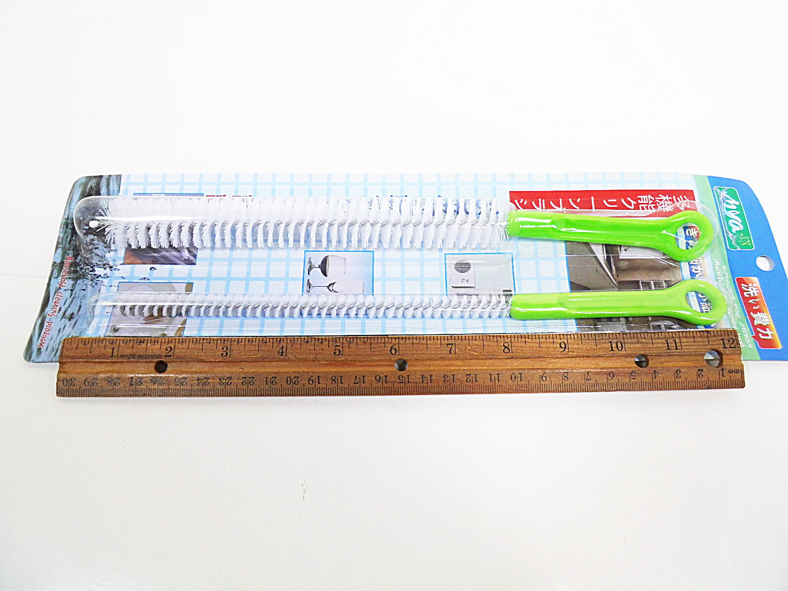 Spout Cleaning Brushes 12 inch Long Wide and Narrow Scrubbing Brush Round Tube