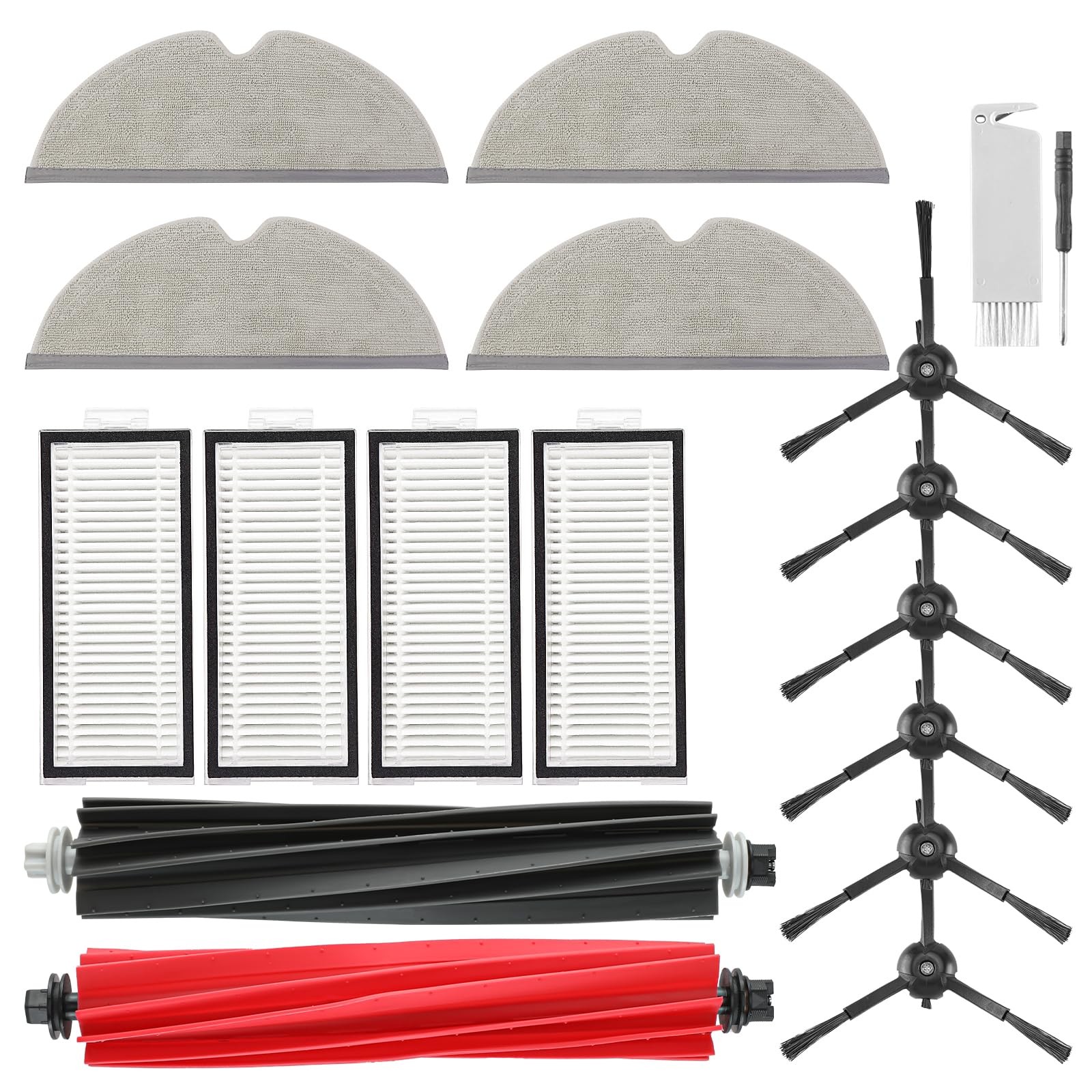 20pcs Accessories Kit Replacement Compatible With Roborock Q5 Pro / Q5 Pro+ / Q8
