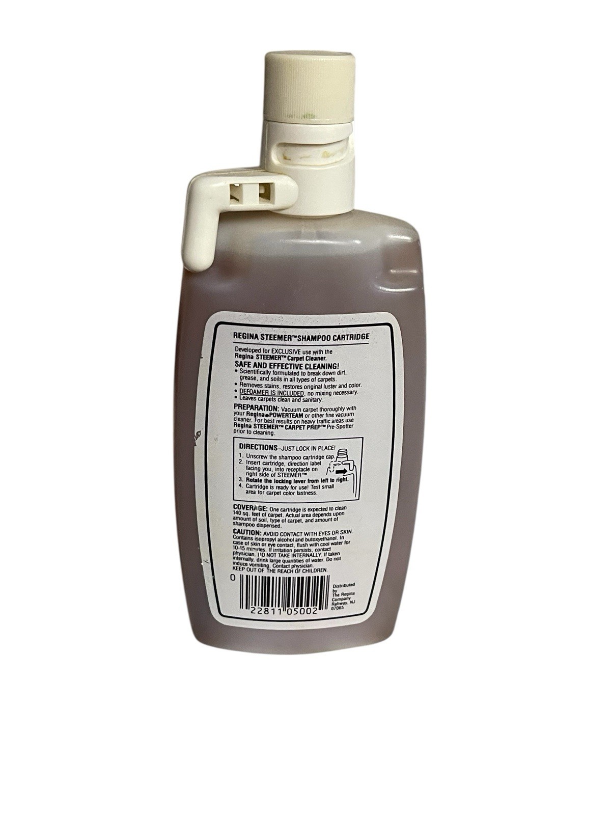 Regina Steemer carpet cleaner shampoo cartridge (vintage 1987) 15 oz.