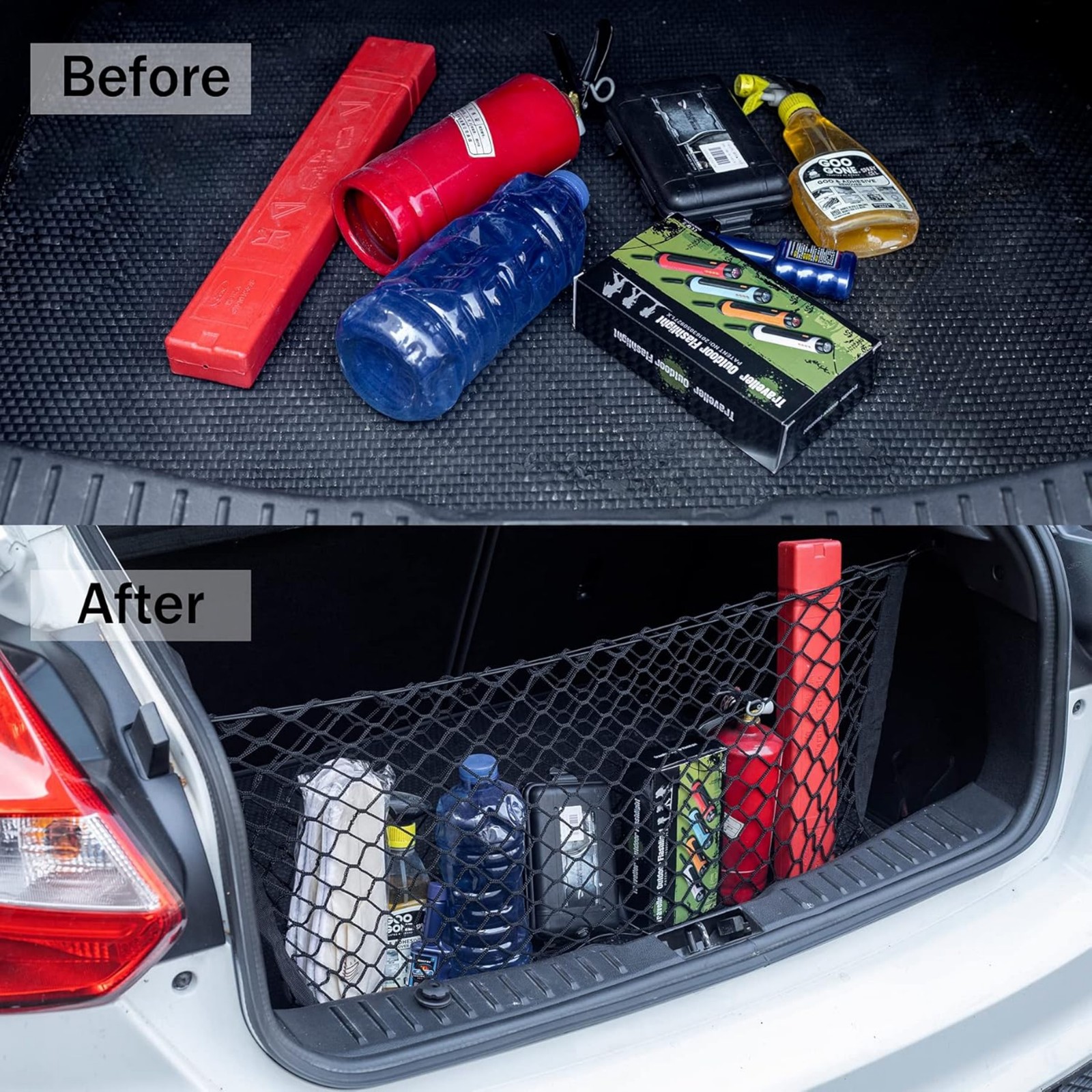 SUV Car Accessories Envelope Style Trunk Cargo Net Storage Organizer Universal