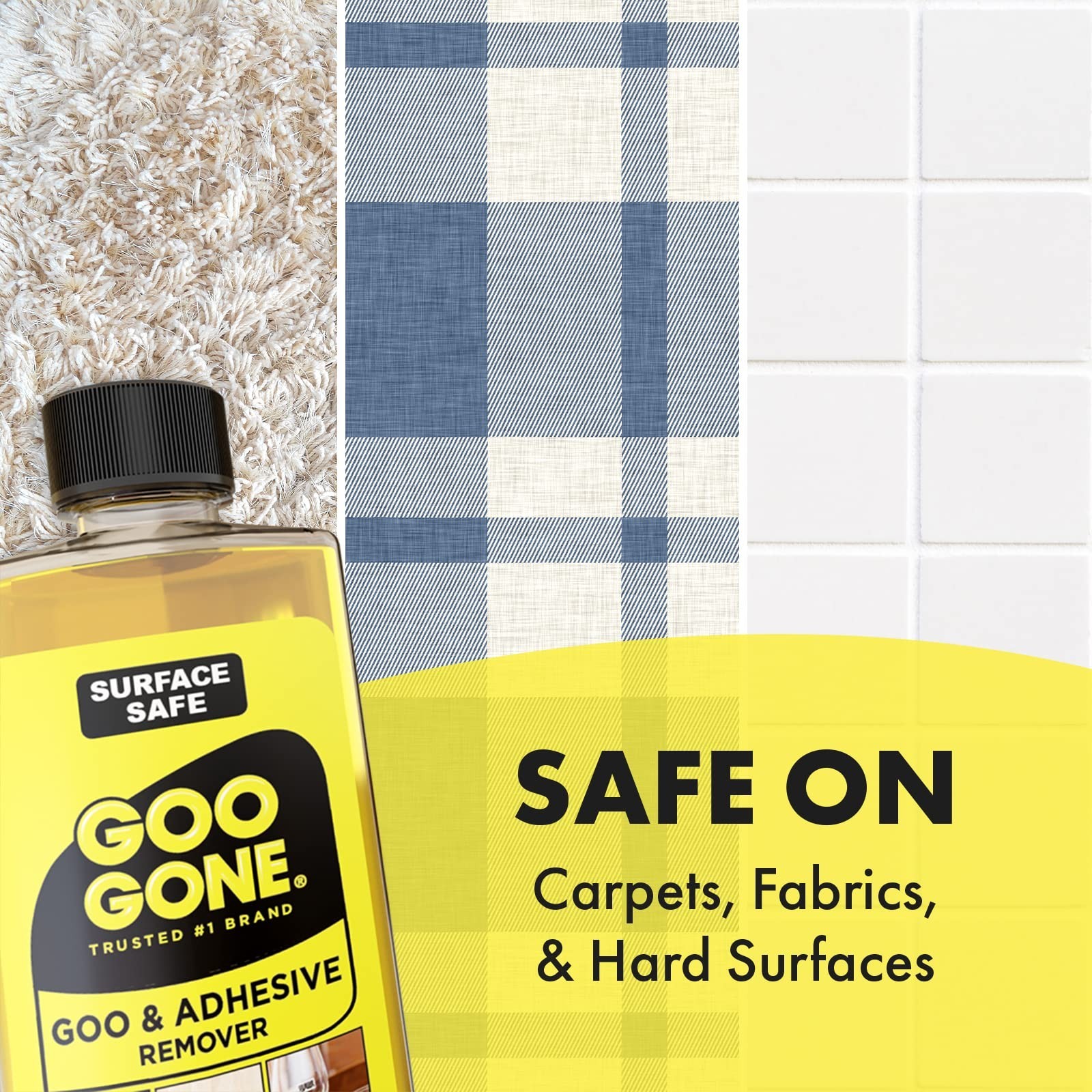 Adhesive Remover Surface Safe Goo Gone 8 Fl Oz Pack Ounce Safely Removes Labels