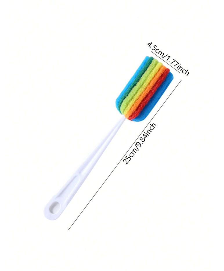 1 pc Long Handle Bottle Cleaning Brush – No Dead Angle Cup Scrubber