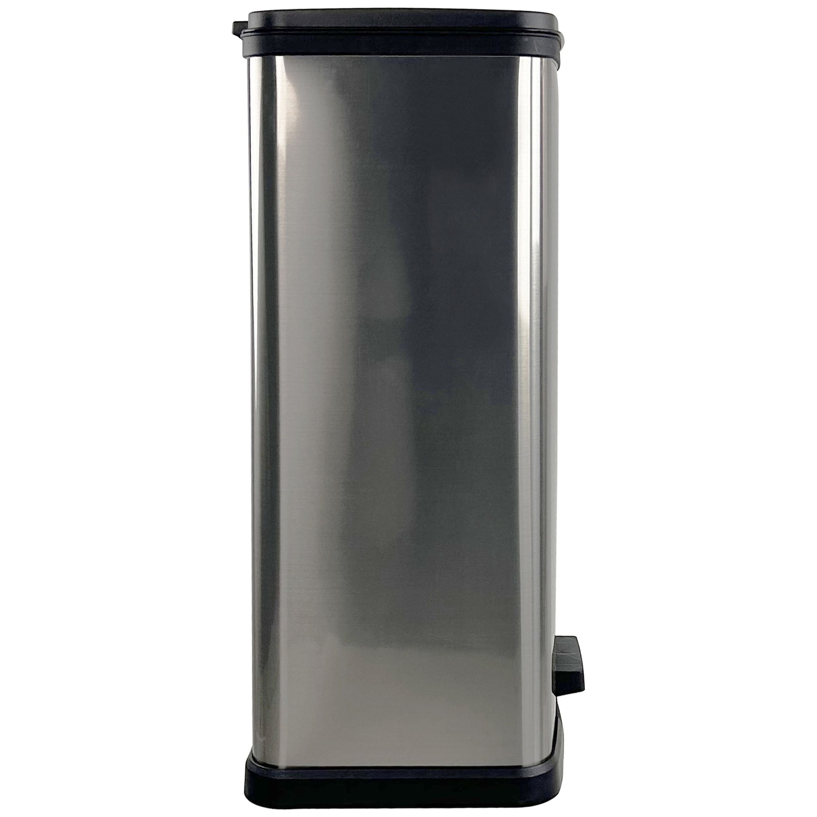 13.2 Gallon Trash Can, Plastic Rectangular Step Kitchen Trash Can, Si