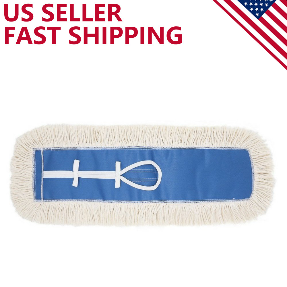 24” Industrial Strength Cotton Dust Mop Head Refill Thick Tufted Replacement