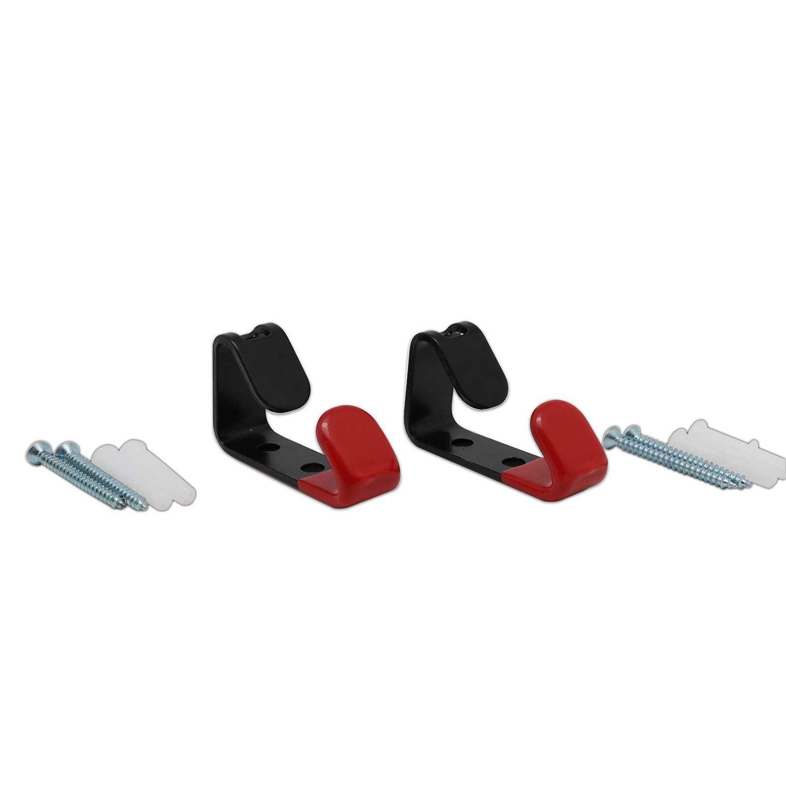 TOPNIKE Alloy Rim Display Hanging Hooks,Metal Wheel Hooks,Black and Red,Pack