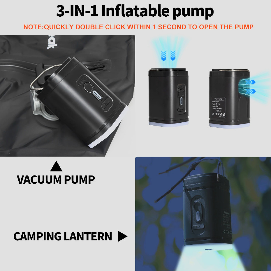 Vacuum Compression Travel Bag with Electric Air Pump Waterproof Storage Bag
