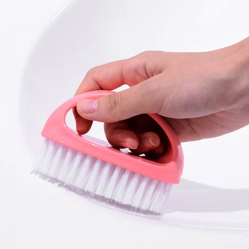 Small Scrub Brush,Heavy Duty Stiff Nylon Bristles Cleaning Brush,Durable