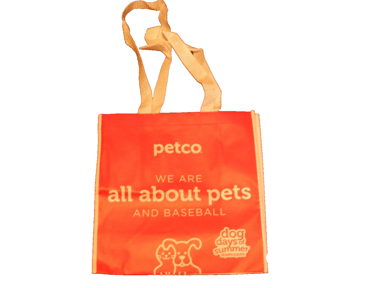 PETCO DOG DAYS OF SUMMER AT PETCO PARK ECO BAG REUSABLE GROCERY 12″ X 12″ X 6″
