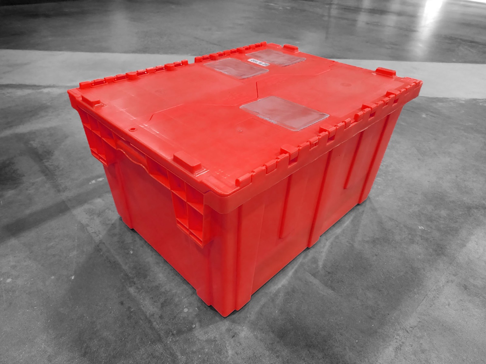 Durable Industrial Storage Tote Container Bin – Assorted Colors – 26 x 19 x 14″