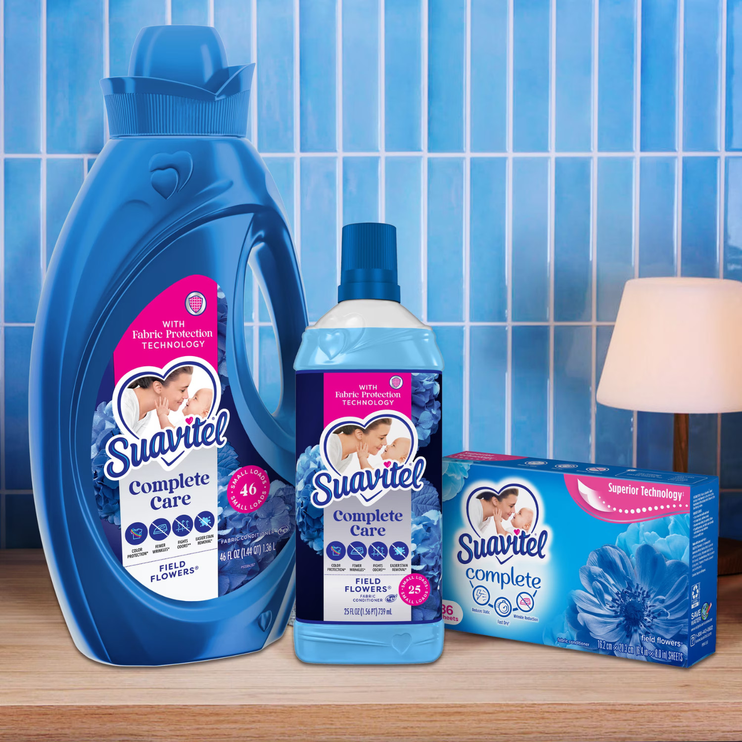 Suavitel Complete Fabric Softener Lavender 100oz 100 Loads, 4 Pack
