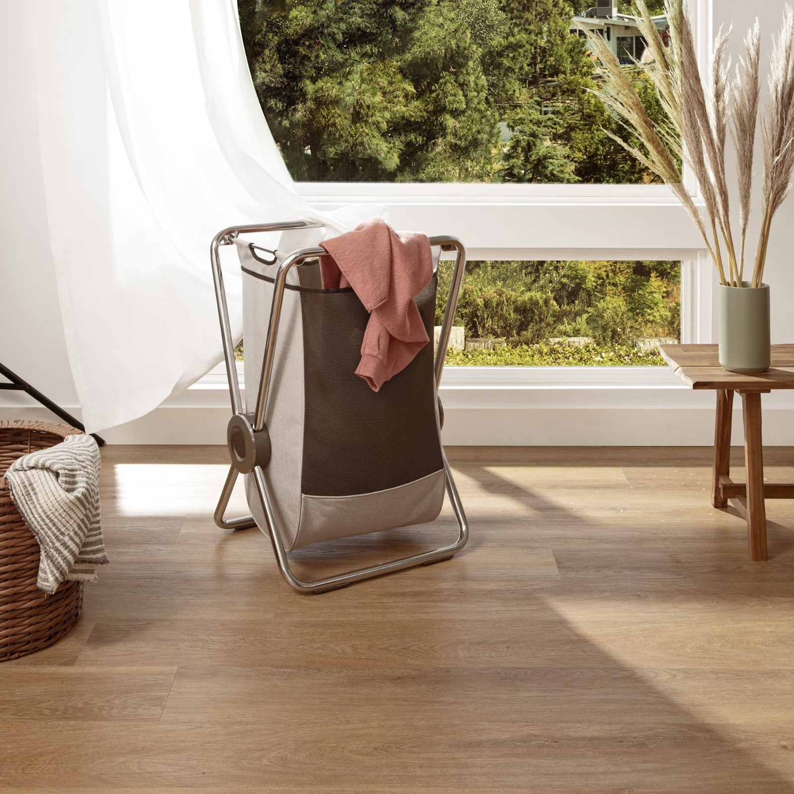 simplehuman X-Frame Hamper Chrome No Import Fees, US Stock