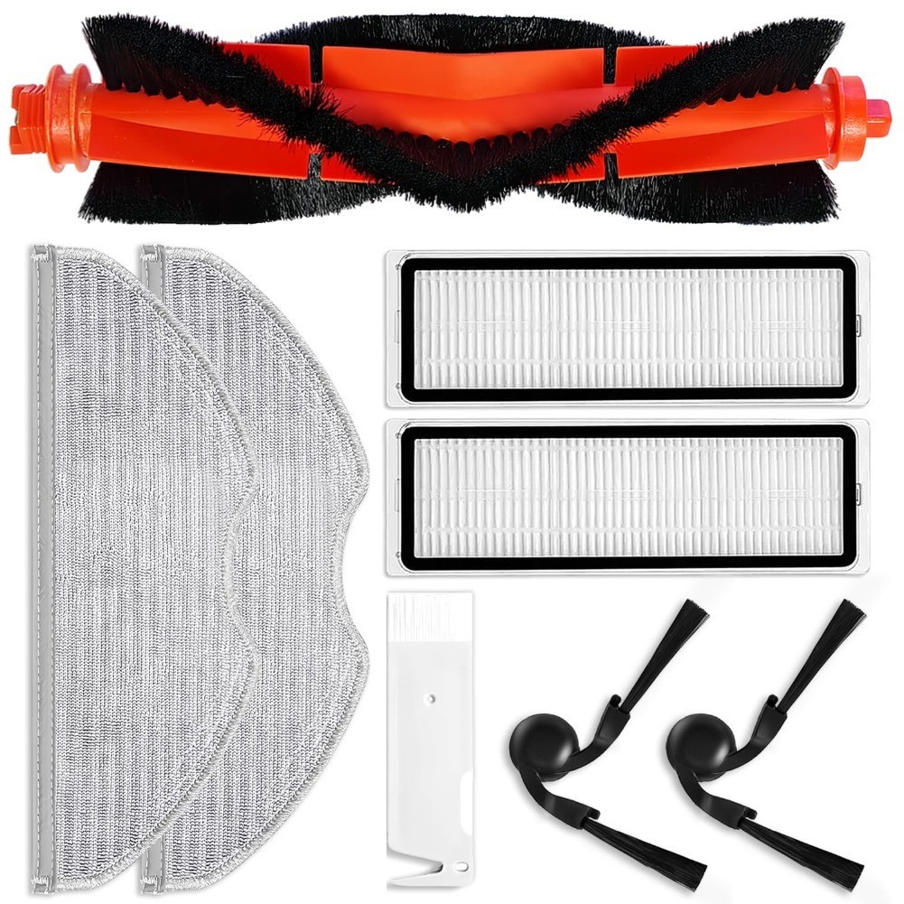 Main Brush Side Brush Filter and Mop Cloth for Xiaomi Robot Vacuum S40C E101