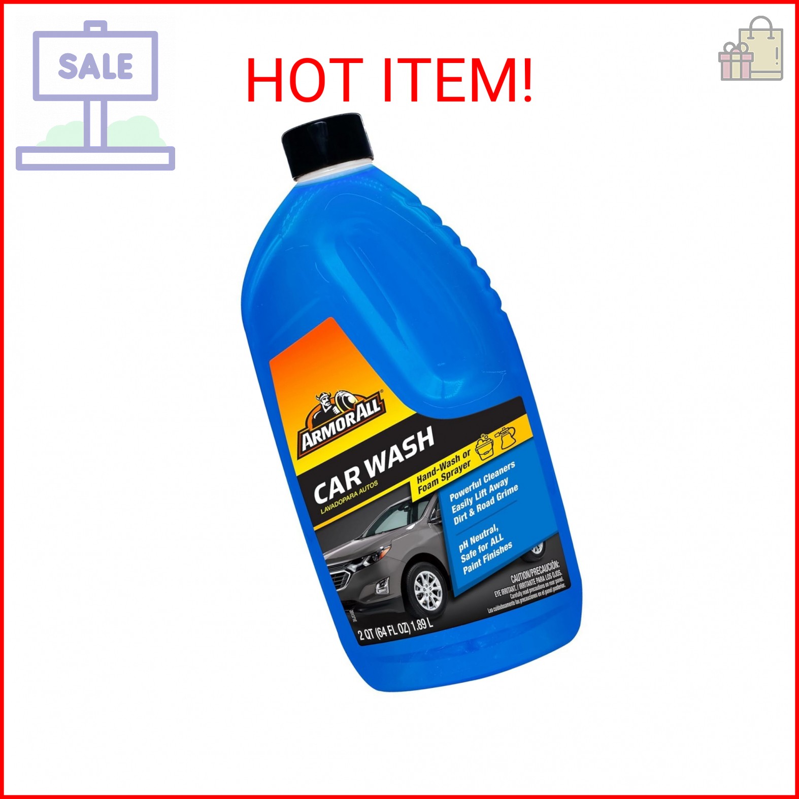 Armor All Car Wash Soap by Armor All, Foaming Car Wash Supplies, 64 Fl Oz