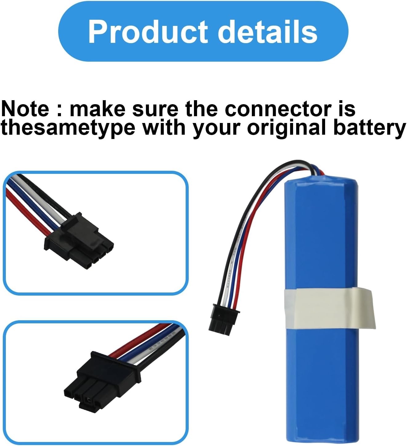 5200mAh Vacuum Battery for Dreame D9, D9 Max, D9 Pro, F9, D10, D10S, D10 Plus
