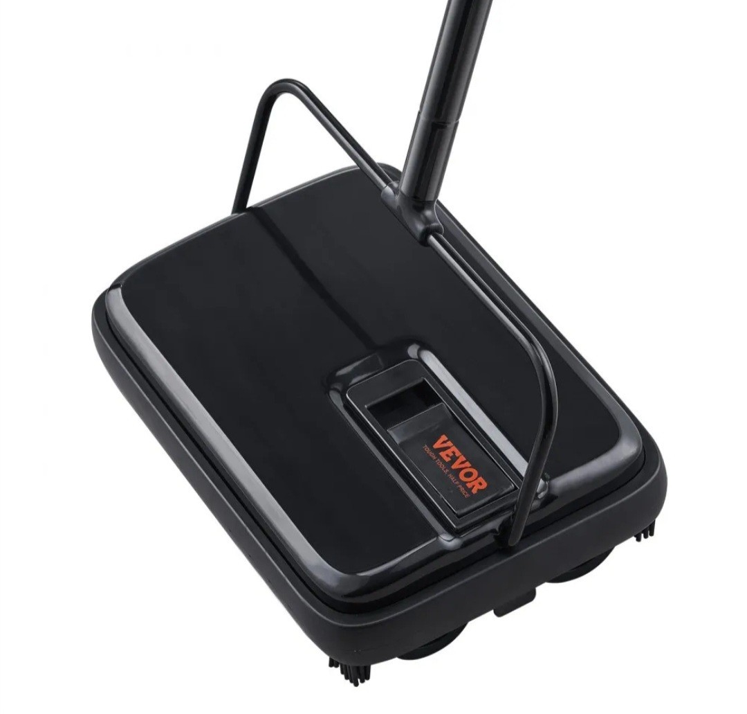 VEVOR Carpet Sweeper Floor Sweeper Manual 7.87 in Sweeping Paths Non Electric