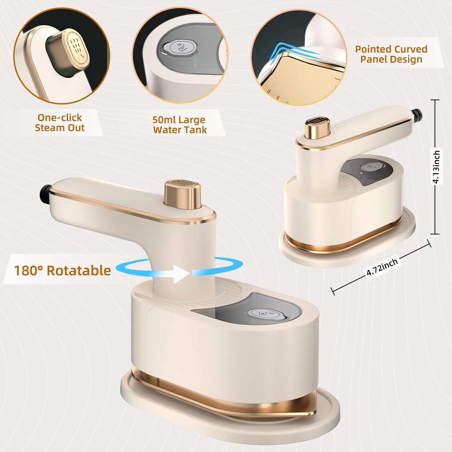 Mini Portable Micro Steam Iron Machine Steamer Handheld Garment Clothes Ironing