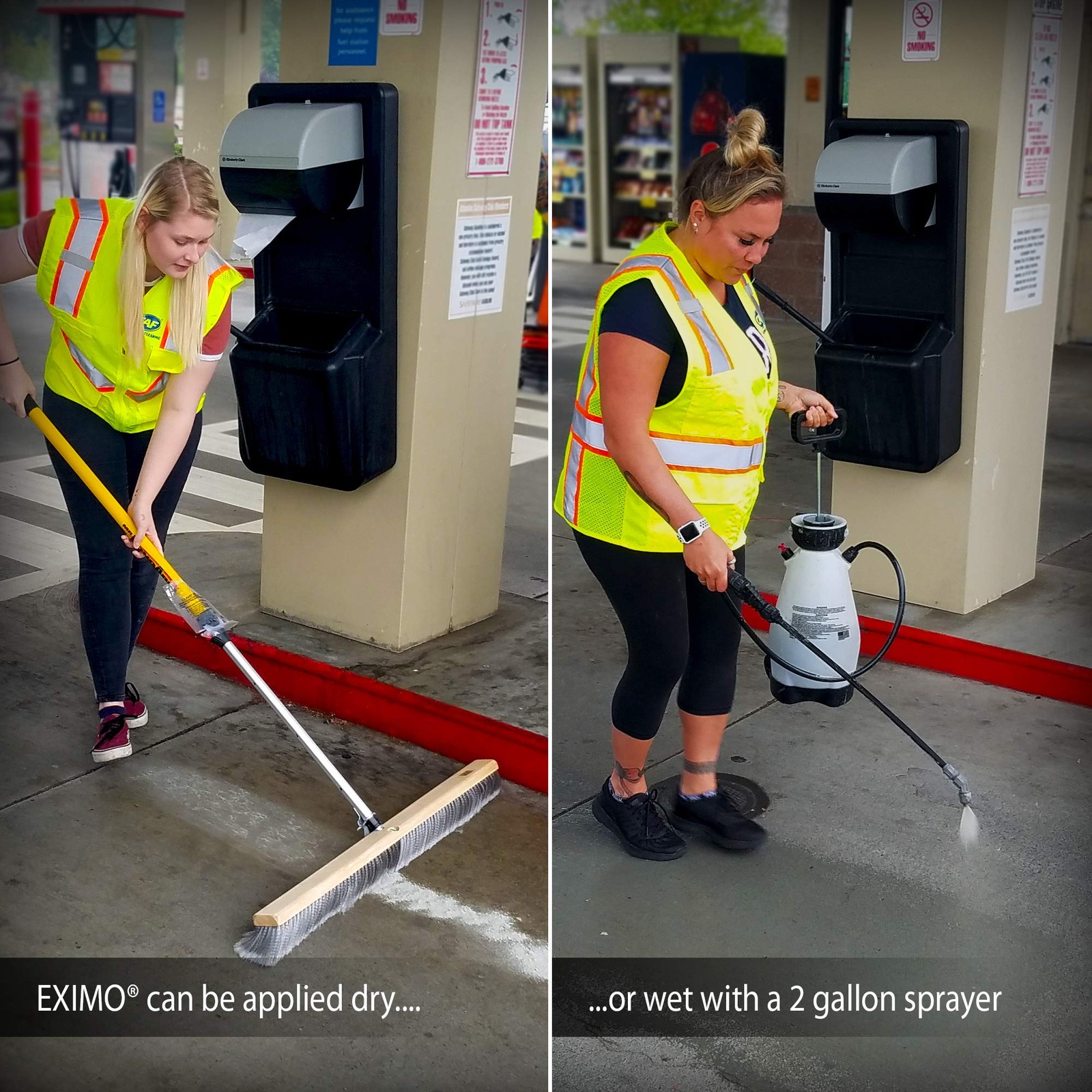 CAF Outdoor Cleaning EXIMO® Waterless Concrete Cleaner (0.75 lbs) for Driveway,