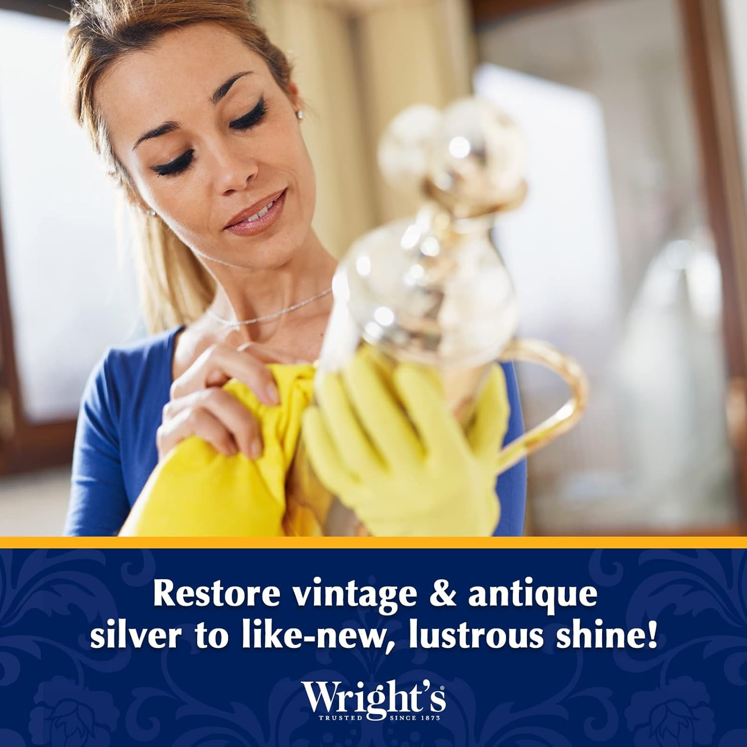 Wright’S Silver Cleaner and Polish Cream, 8 Ounce, Gently Clean and Remove Tarni