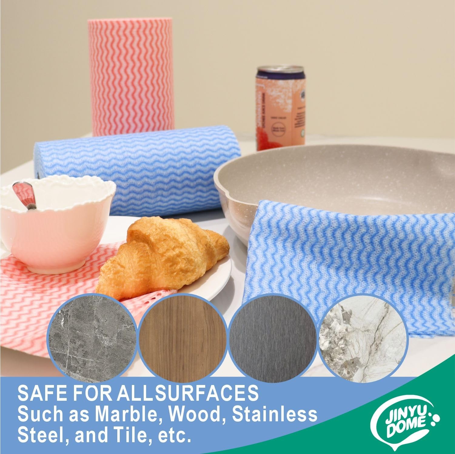 JINYUDOME Reusable Cleaning Cloths Disposable Cleaning Cloth Dish Cloth Dish