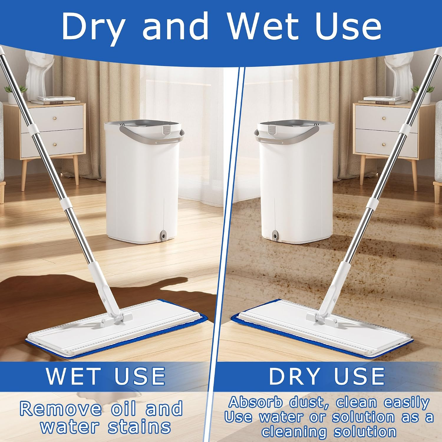 12 Pack Replacement Microfiber Pad – Thick – Universal Commercial 17-18 Inch Mop