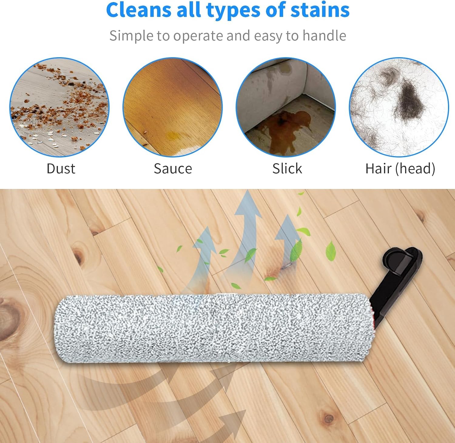 Cordless Floor Scrubber Brush Accessories for Dreame H12 Pro H12 Pro Plus H12