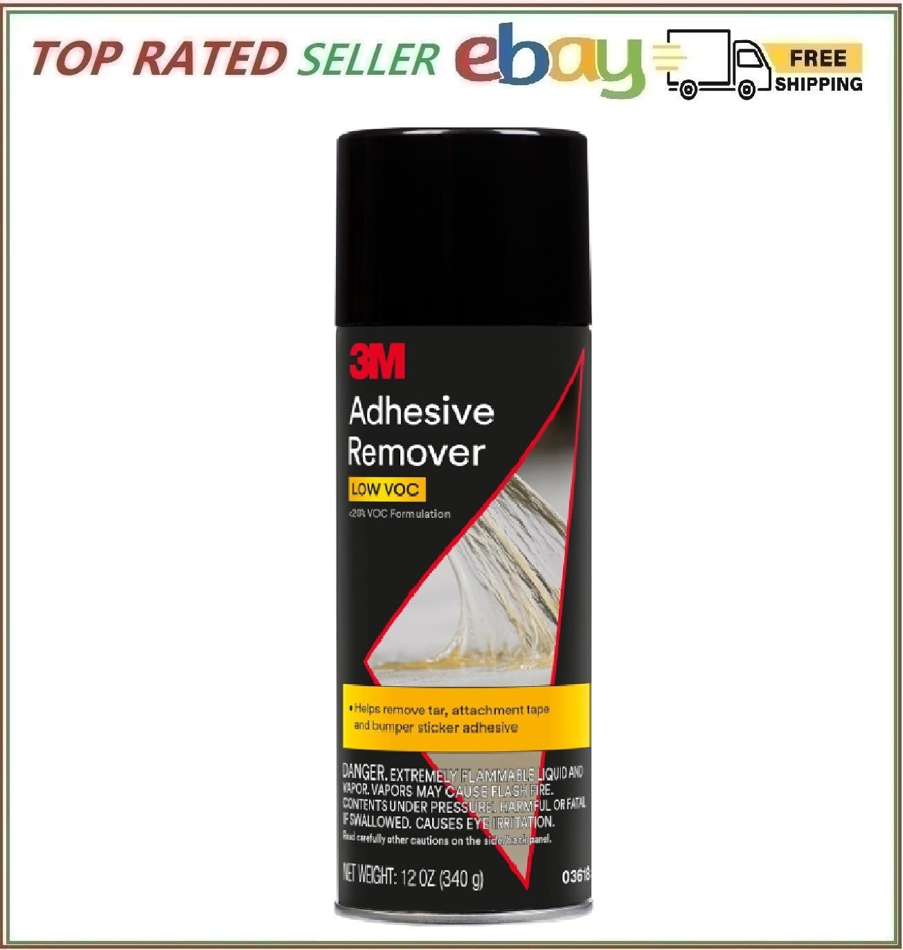 3M Adhesive Remover 12 oz. Quickly Remove Adhesive Attachment Tape Tar Wax