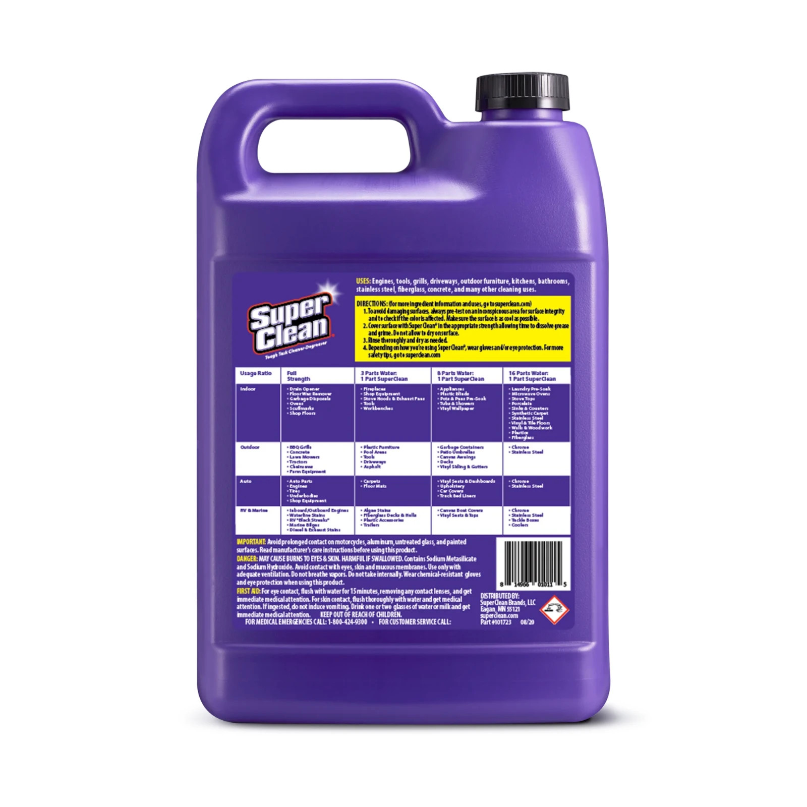 Super Clean Tough Task Cleaner-Degreaser – 1 Gallon | 128 Fluid Ounces