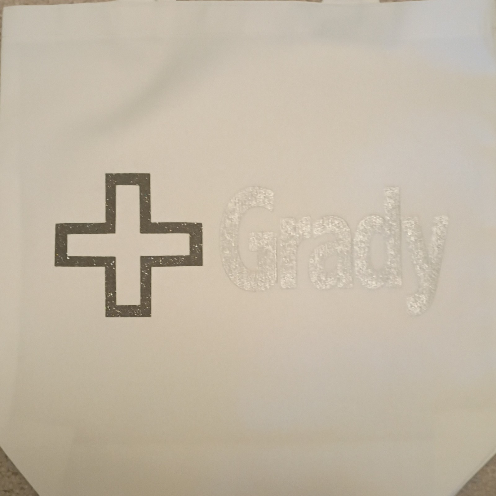 Grady White Solid Tote Bag with Logo, Plain Pattern, Stylish Everyday Carry