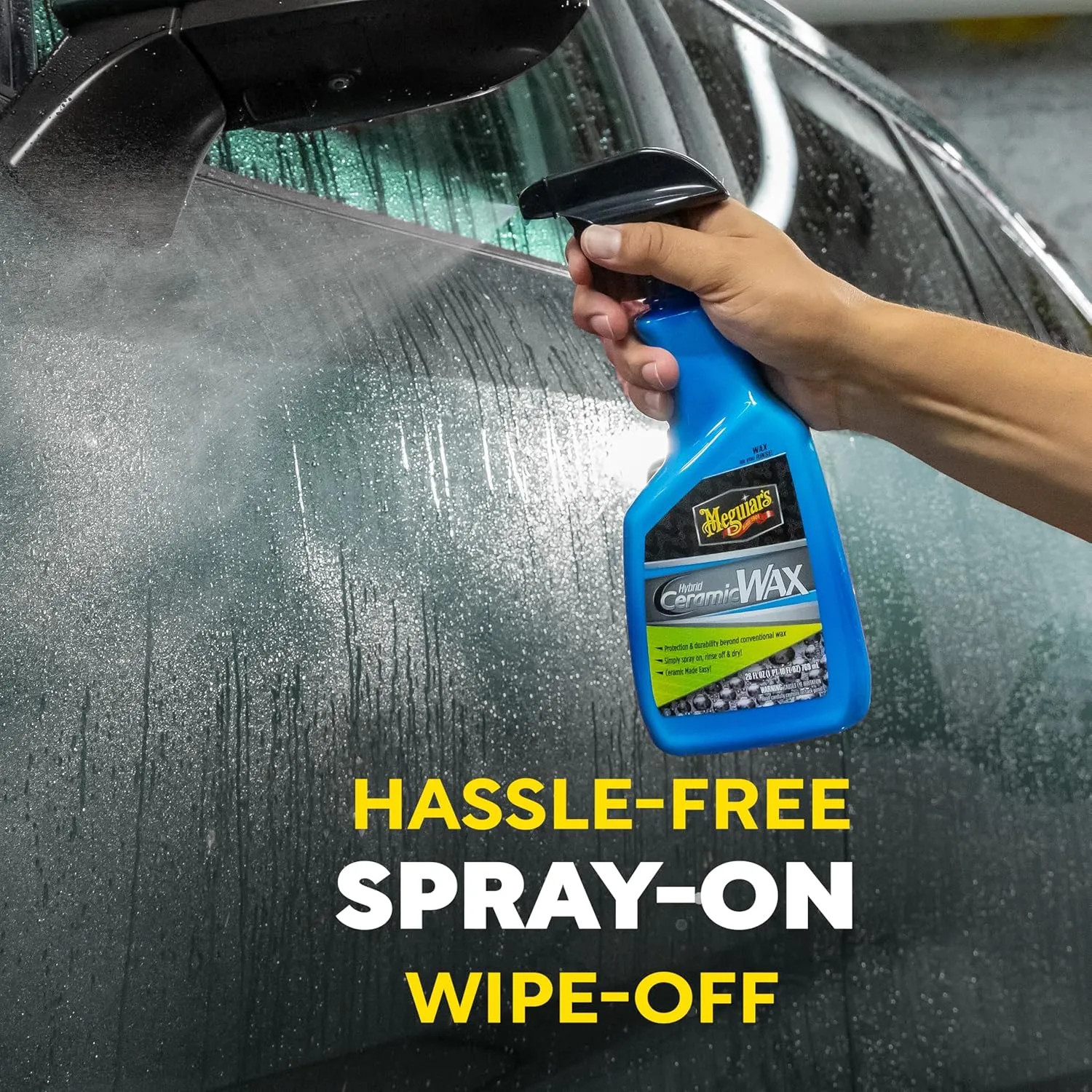 Hybrid Ceramic Wax Spray 26 Oz Advanced SiO2 Protective Car Detailing Sealant