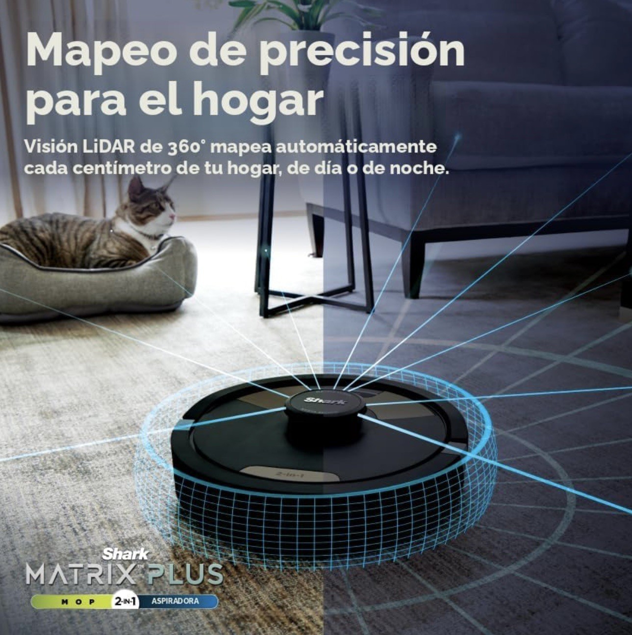 Shark – Matrix Plus 2-in-1 Robot Vacuum & Mop with Sonic Mopping, Matrix Clea…