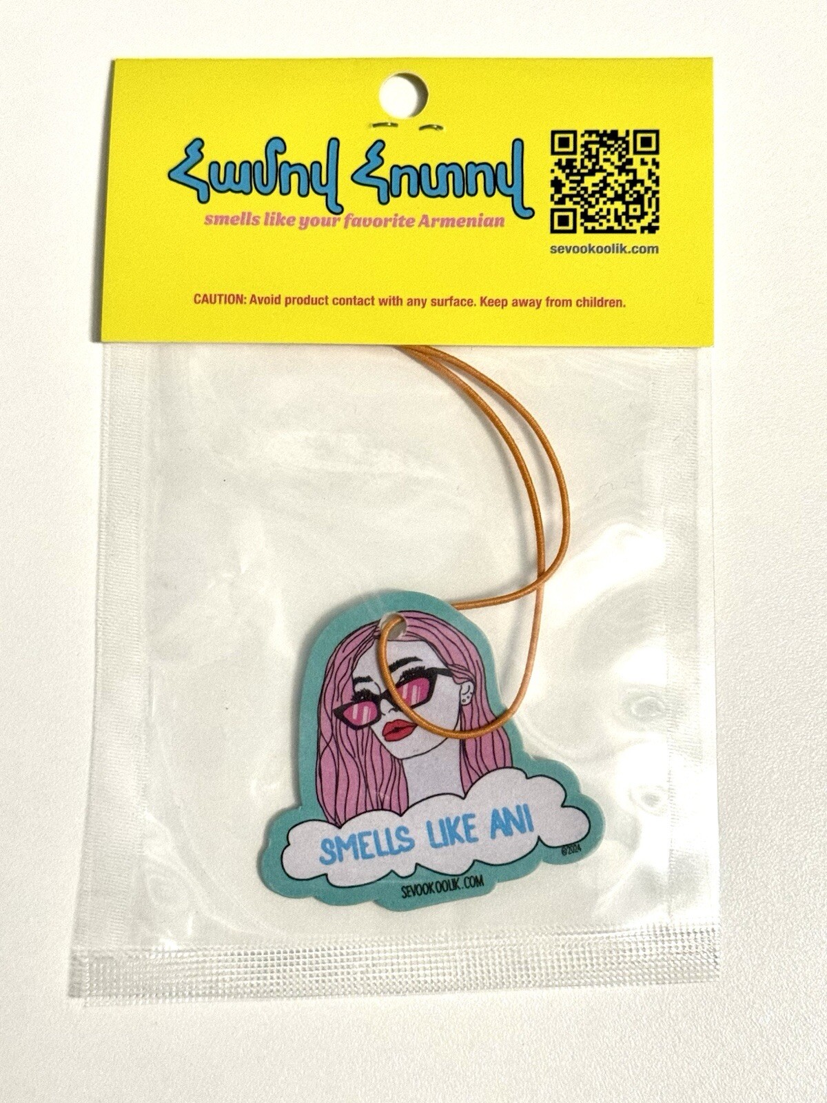 Armenian Humor / POP Art Style Sketch Art/ Automotive, Room,closet Air Freshener