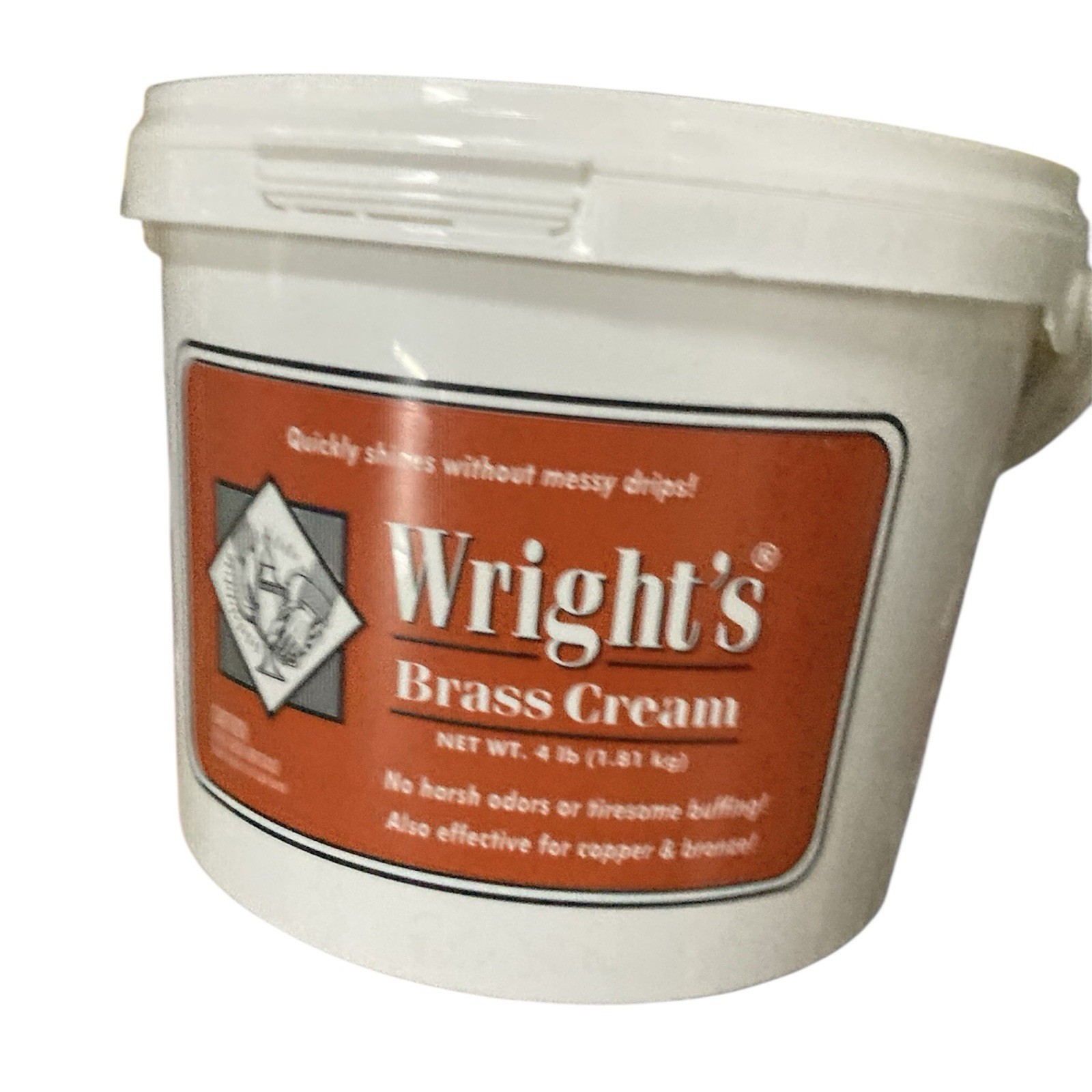 Wright’s Brass Cream 4lb Tub SEALED New Old Stock