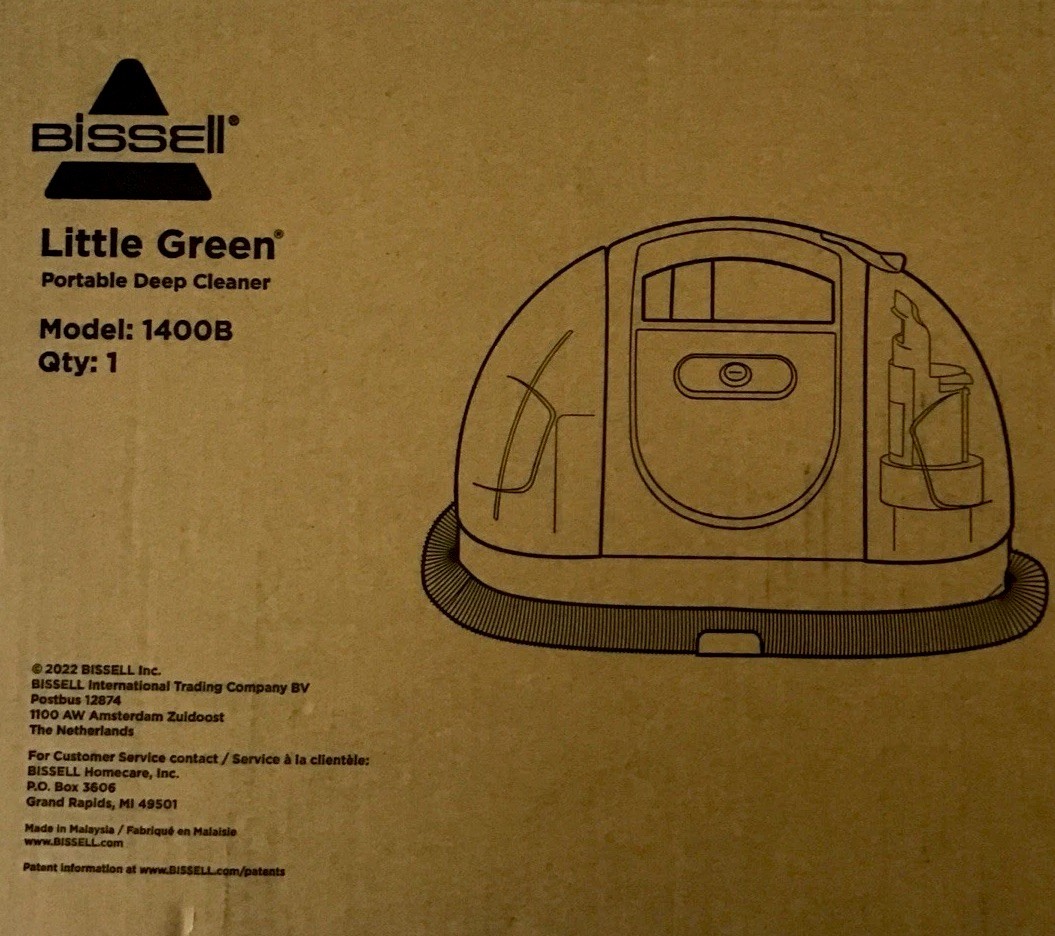 NEW Bissell 1400B Little Green Portable Carpet Cleaner. Green