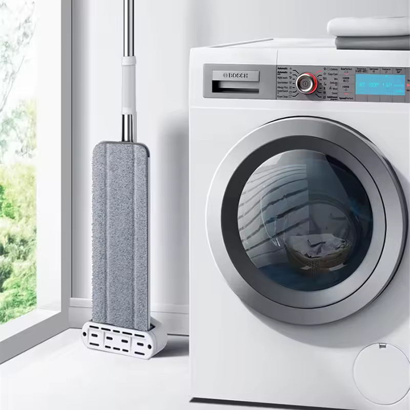 Self Cleaning Spin Mop Microfiber Flat Mop Squeeze Floor Cleaning Tool