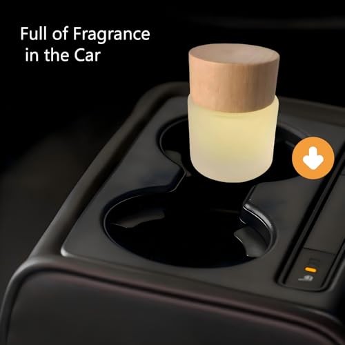 Car Air Freshener – Long-Lasting Diffuser for Cup Holder – 50ML (1.7 FL Coffee