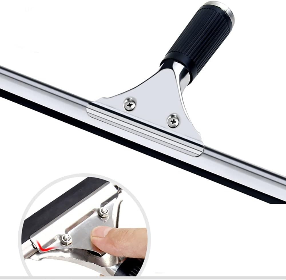 Black 15cm 6in Window Squeegee All Purpose Squeegee for Glass Shower Doors, Car