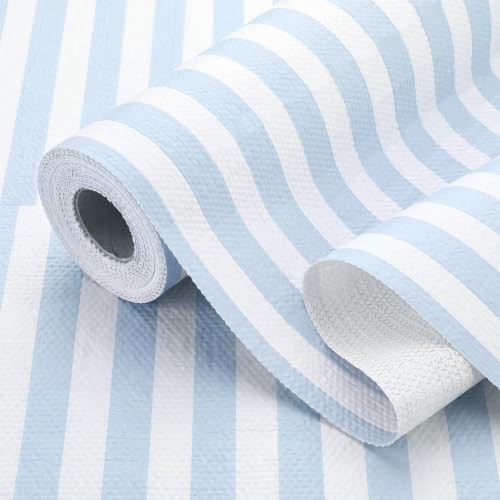 Shelf and Drawer Liner for Kitchen Cabinets 11.81 3.5″W x 13.6″L Blue Stripes