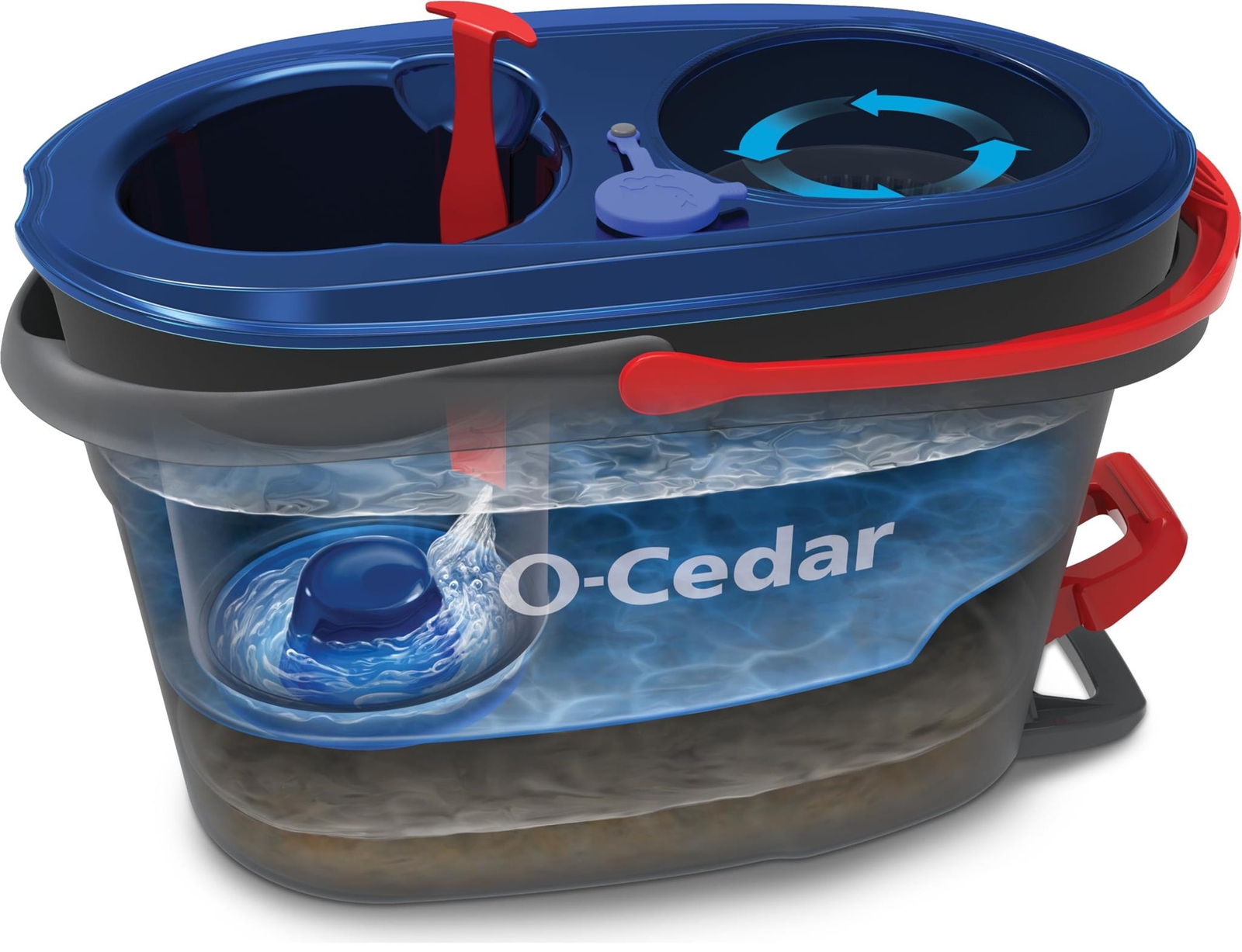 O-Cedar EasyWring RinseClean Microfiber Spin Mop & Bucket Floor Cleaning System