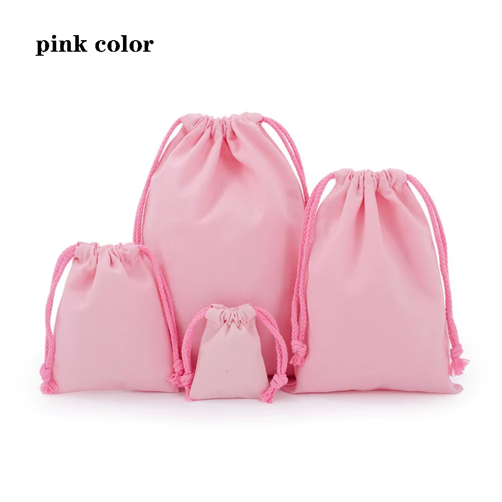 Drawstring Bag Cotton Storage Organizer Tote Portable Handbags Grocery Shopping