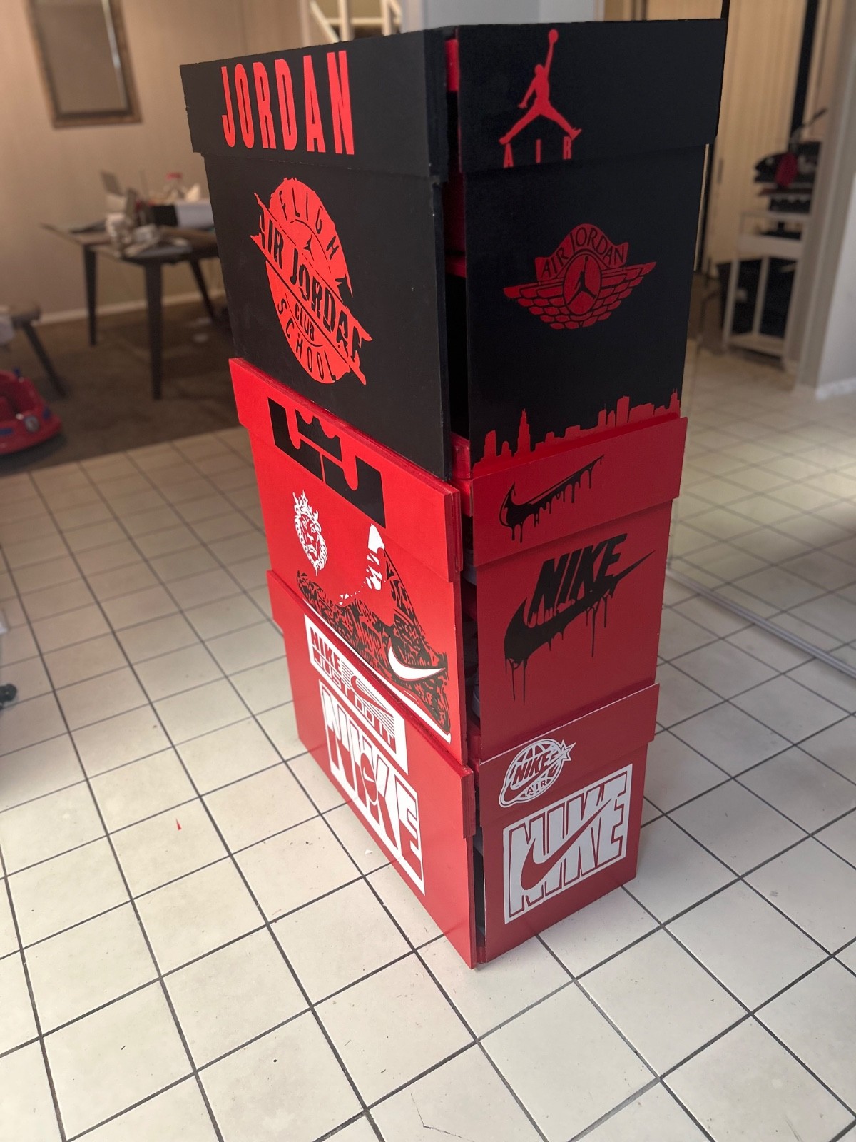 Custom Nike Jordan LeBron Sneaker Storage Box