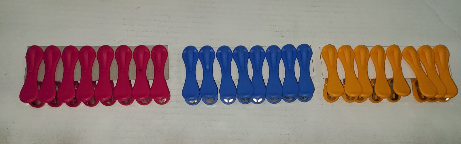 Hegs Clothes Pins With Hooks Assorted Colors 24 Count Plastic and Metal