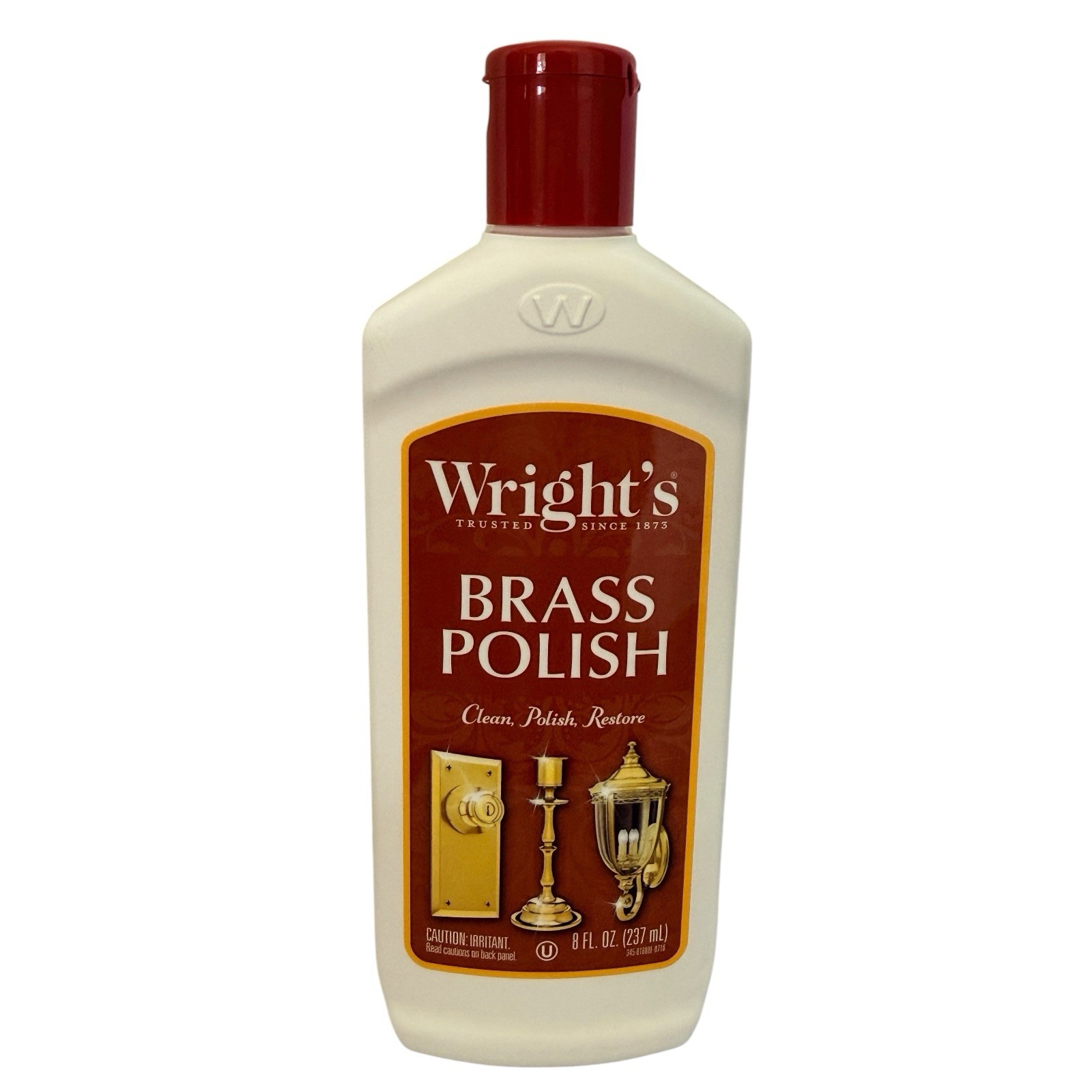 Wright’s Brass And Copper, Pewter, Chrome, Bronze Polish 8 fl oz Bottle New
